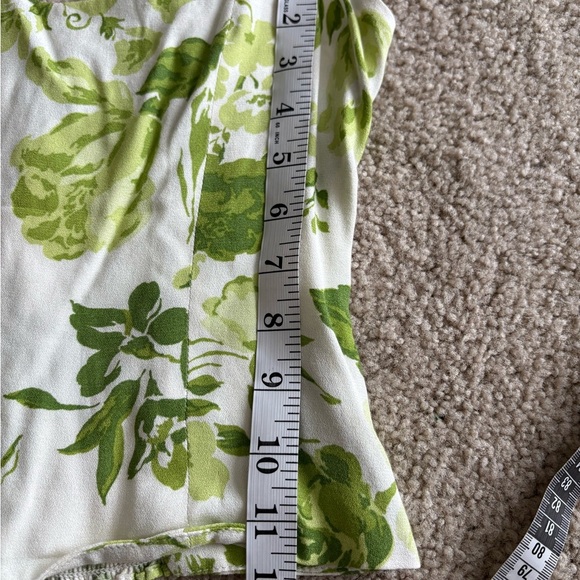 Reformation Hester Green Floral Top cami summer viscose rayon boho blouse size 0 - Picture 13 of 13